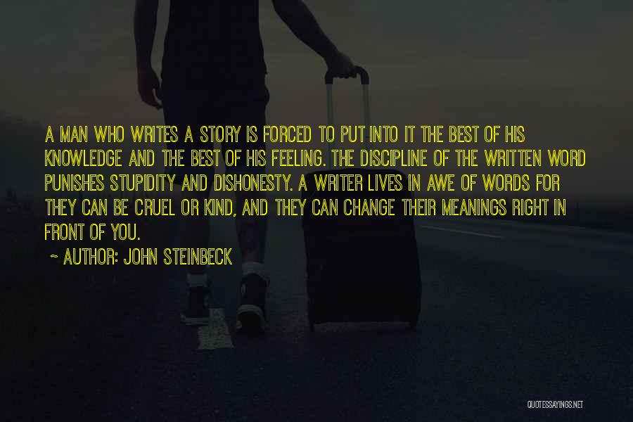 Words And Knowledge Quotes By John Steinbeck