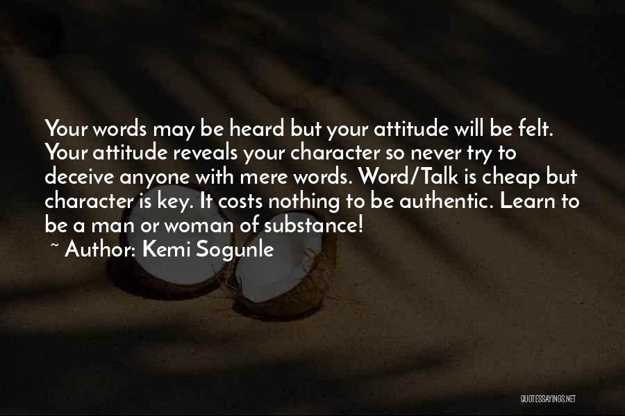 Words Are Cheap Quotes By Kemi Sogunle
