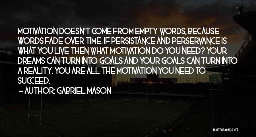 Words Are Empty Quotes By Gabriel Mason