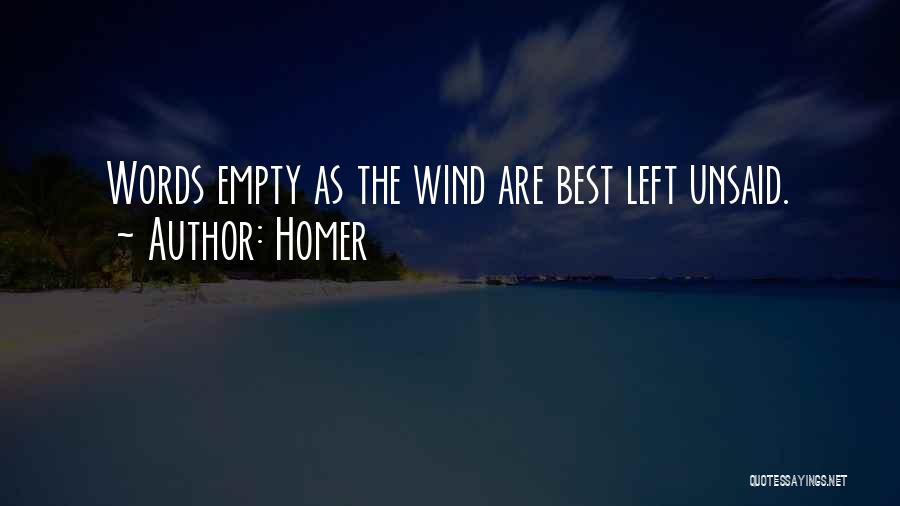 Words Are Empty Quotes By Homer