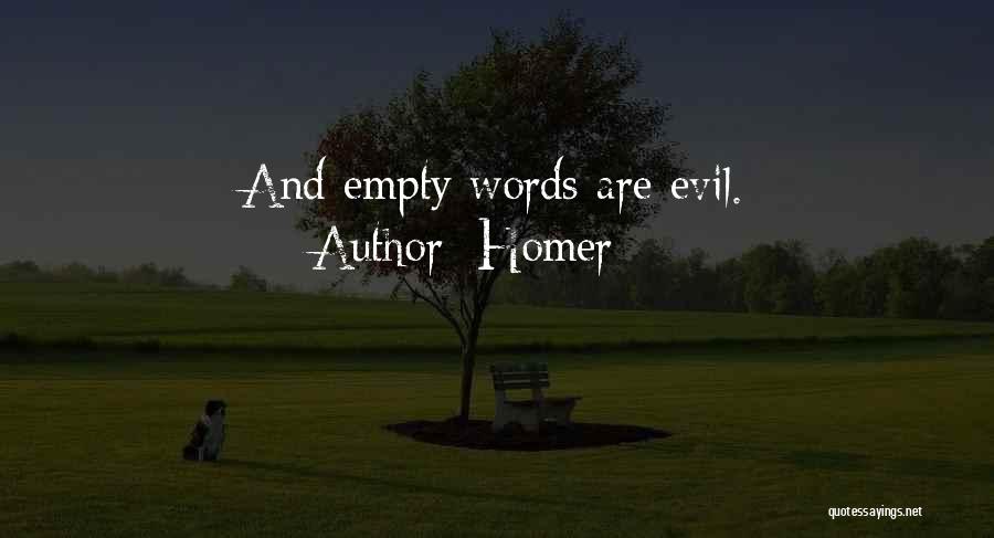 Words Are Empty Quotes By Homer