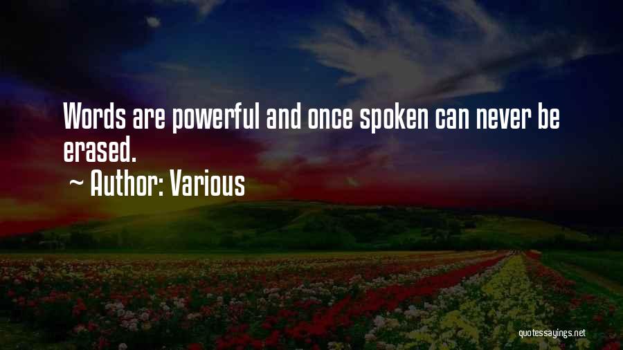 Words Are Powerful Quotes By Various
