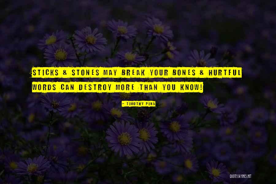 Words Can Destroy Quotes By Timothy Pina