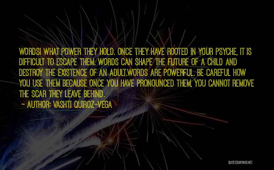 Words Can Destroy You Quotes By Vashti Quiroz-Vega