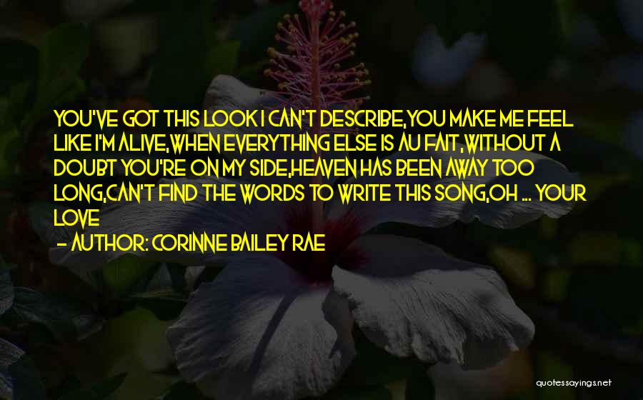 Words Can't Describe How Much I Love You Quotes By Corinne Bailey Rae