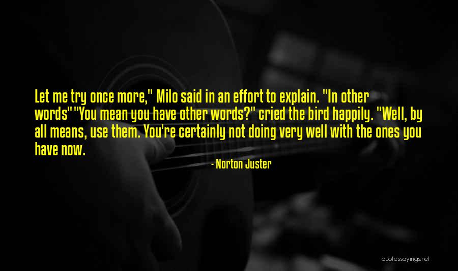 Words Can't Explain How Much You Mean To Me Quotes By Norton Juster Words Can't Explain How Much You Mean To Me Quotes By Norton Juster