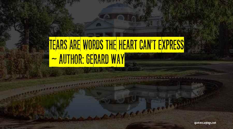 Words Can't Express Love Quotes By Gerard Way