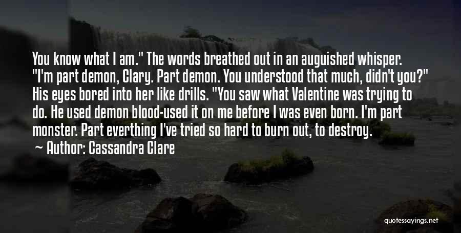 Words Destroy Quotes By Cassandra Clare