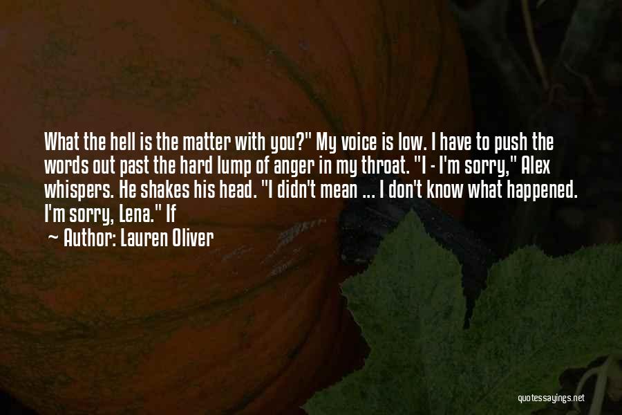 Words Don't Matter Quotes By Lauren Oliver