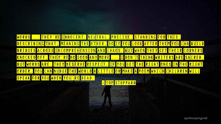 Words For Describing Quotes By Tom Stoppard Words For Describing Quotes By Tom Stoppard