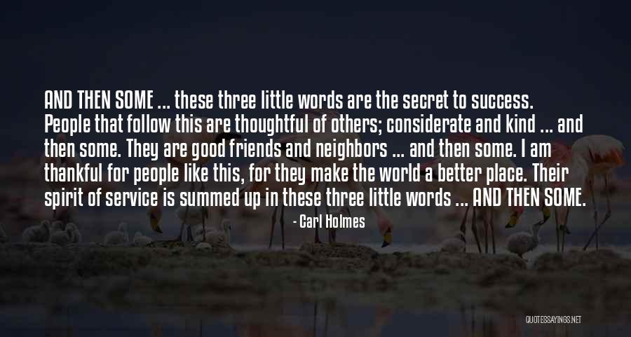 Words For Success Quotes By Carl Holmes