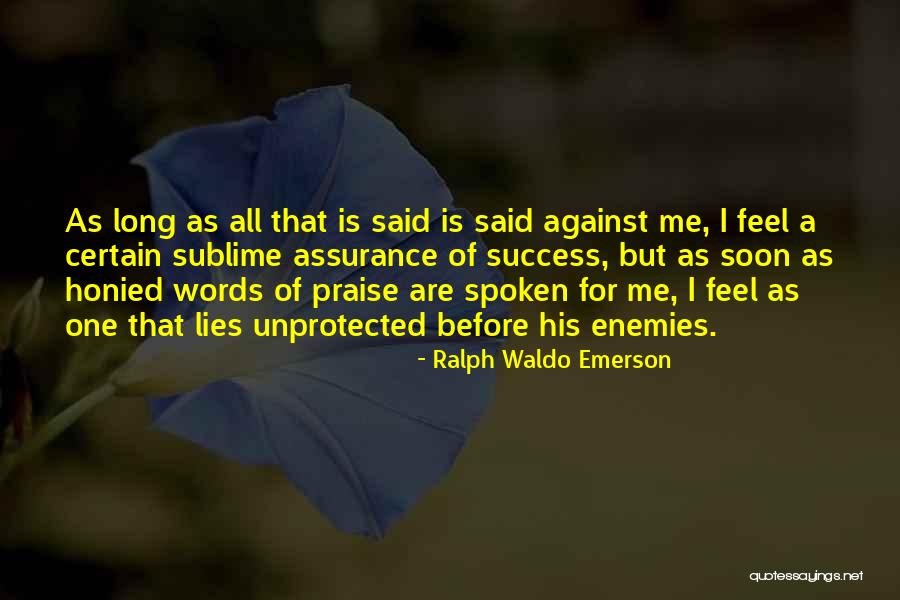 Words For Success Quotes By Ralph Waldo Emerson