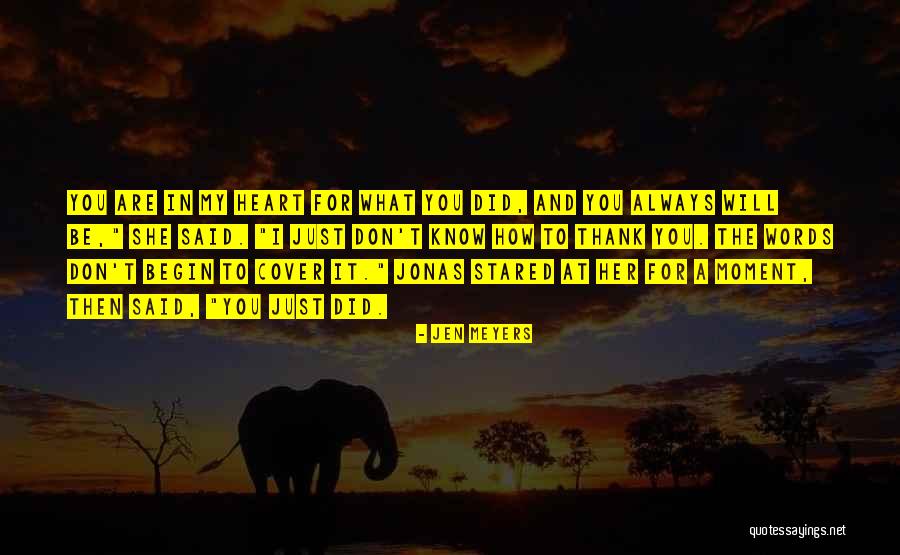 Words For Thank You Quotes By Jen Meyers Words For Thank You Quotes By Jen Meyers