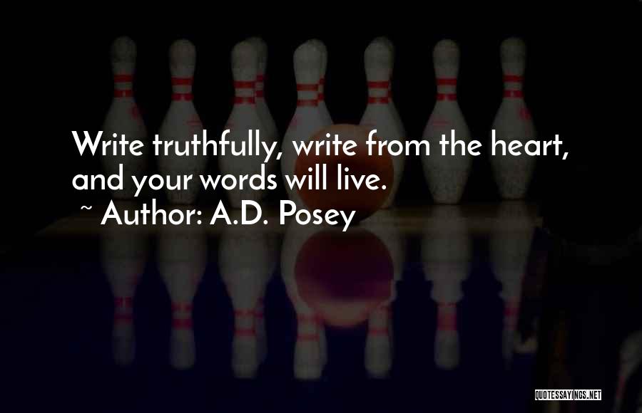 Words From Heart Quotes By A.D. Posey