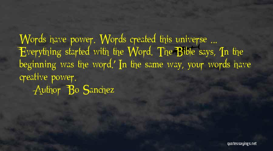 Words Have Power Bible Quotes By Bo Sanchez