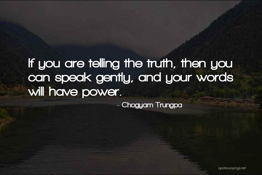 Words Have The Power Quotes By Chogyam Trungpa