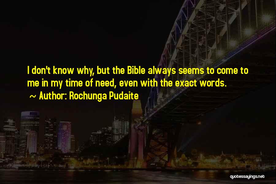 Words In The Bible Quotes By Rochunga Pudaite