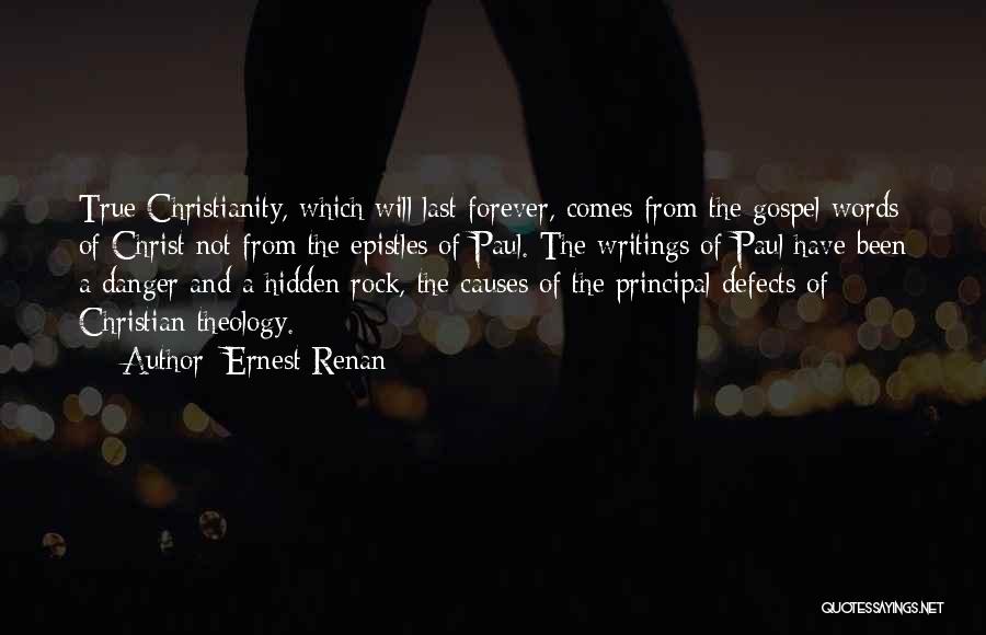 Words Last Forever Quotes By Ernest Renan