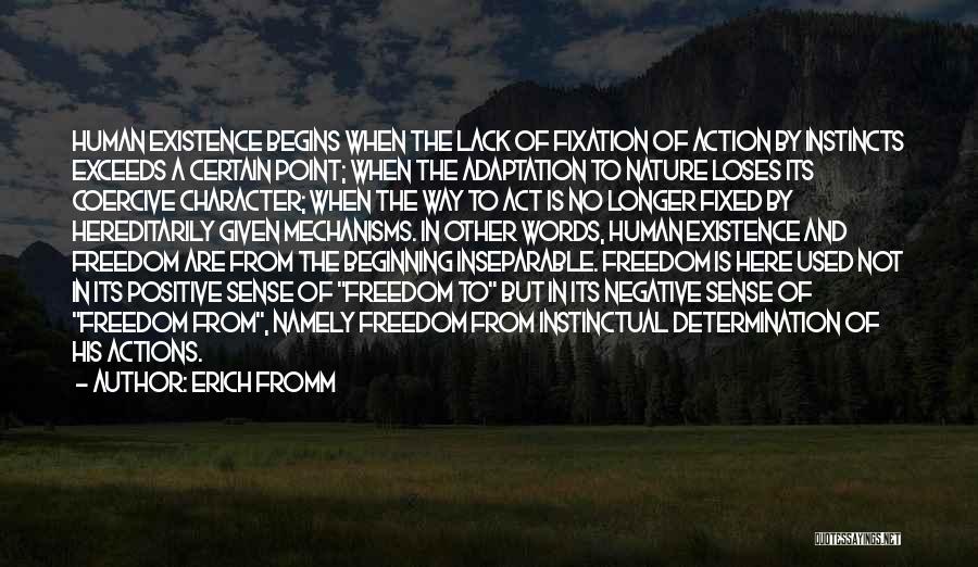 Words No Action Quotes By Erich Fromm