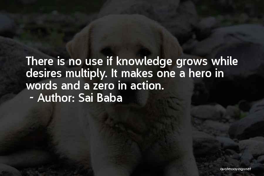 Words No Action Quotes By Sai Baba