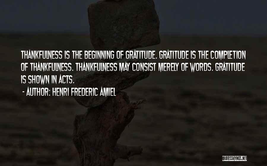 Words Of Gratitude Quotes By Henri Frederic Amiel