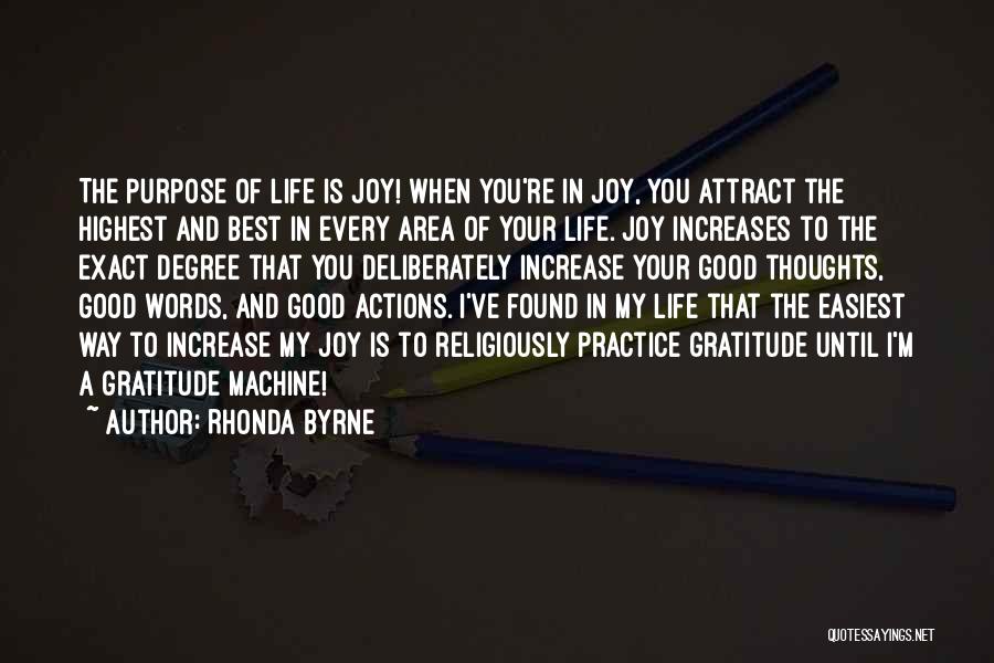 Words Of Gratitude Quotes By Rhonda Byrne