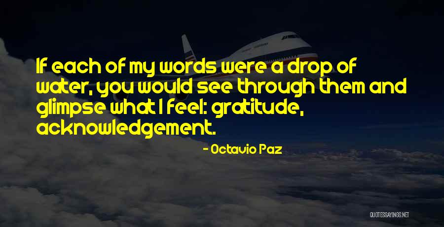 Words Of Thank You Quotes By Octavio Paz