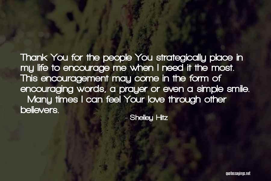 Words Of Thank You Quotes By Shelley Hitz