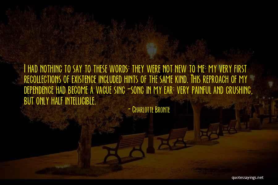 Words Painful Quotes By Charlotte Bronte