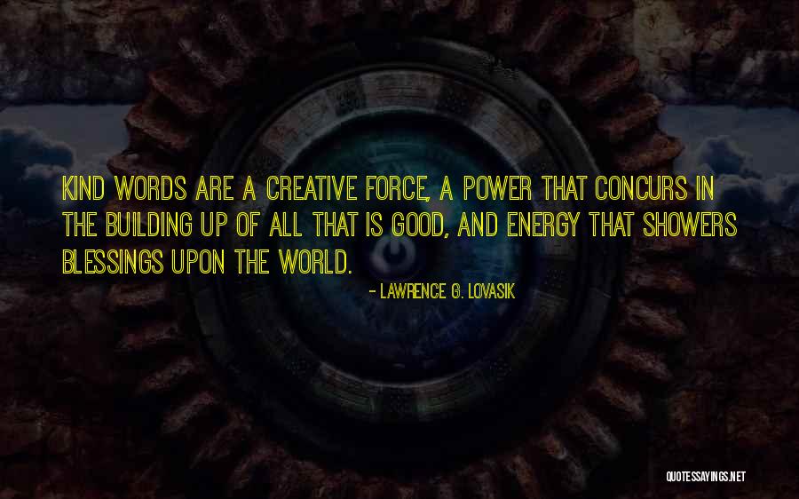 Words Power Quotes By Lawrence G. Lovasik