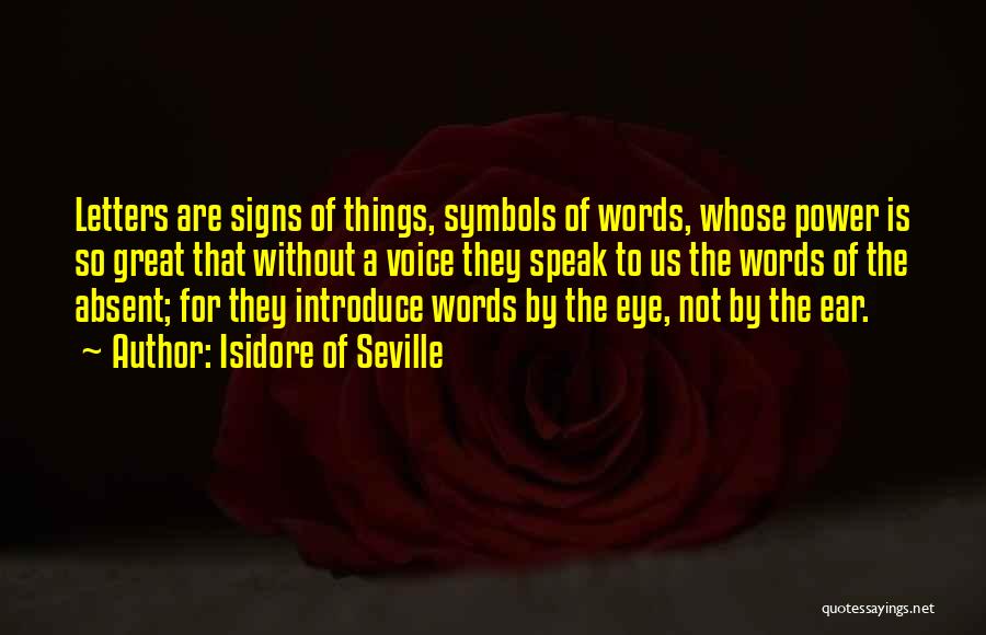 Words That Introduce Quotes By Isidore Of Seville