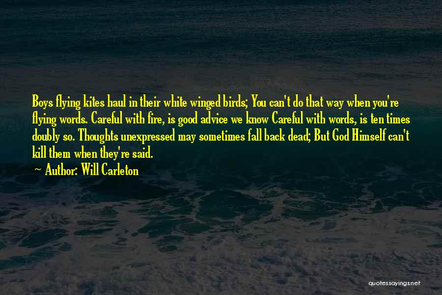 Words That Kill Quotes By Will Carleton