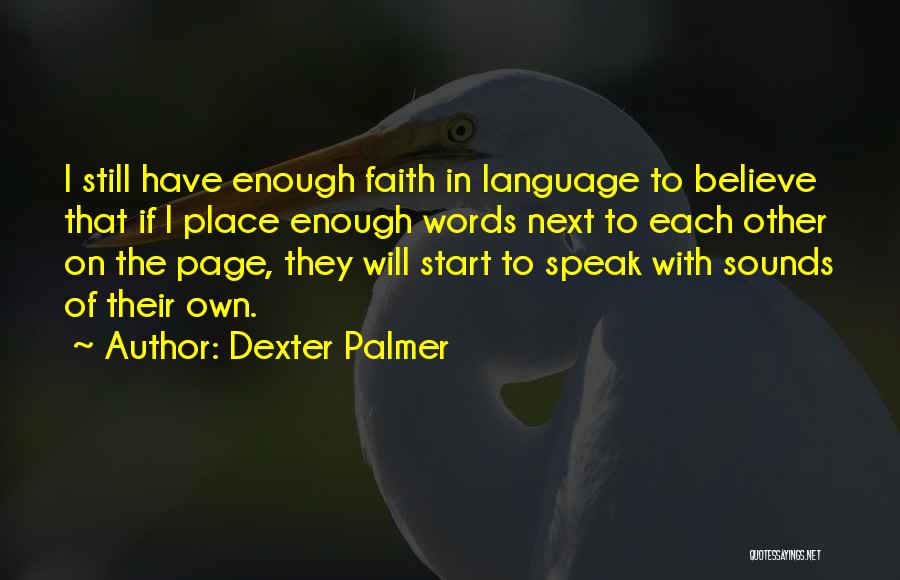 Words That Start With Quotes By Dexter Palmer