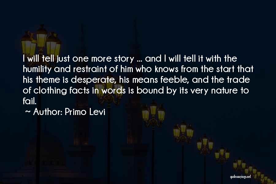 Words That Start With Quotes By Primo Levi