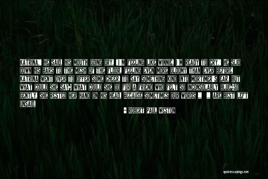 Words Unsaid Quotes By Robert Paul Weston Words Unsaid Quotes By Robert Paul Weston