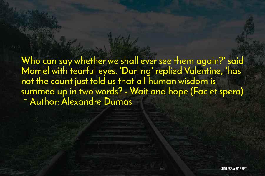 Words We Say Quotes By Alexandre Dumas