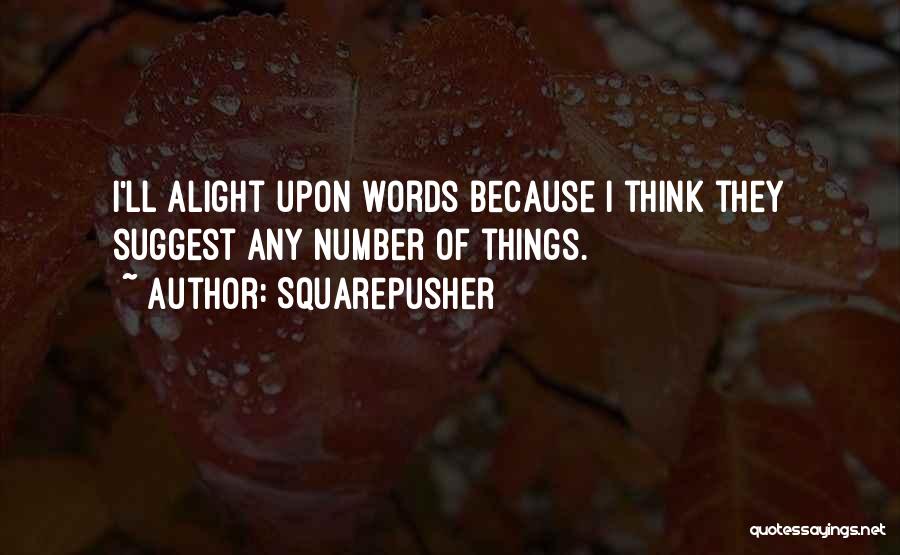 Words Which Suggest Quotes By Squarepusher