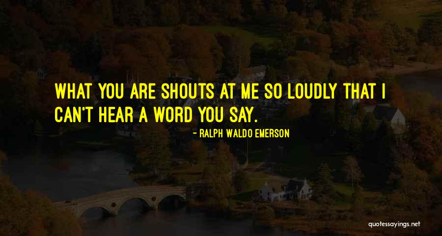 Words You Can't Say Quotes By Ralph Waldo Emerson