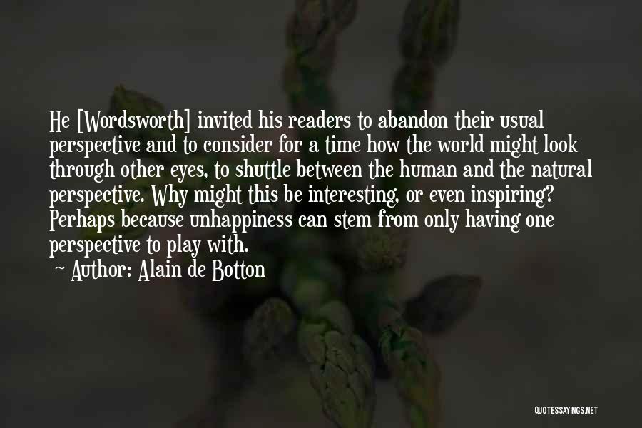 Wordsworth Quotes By Alain De Botton