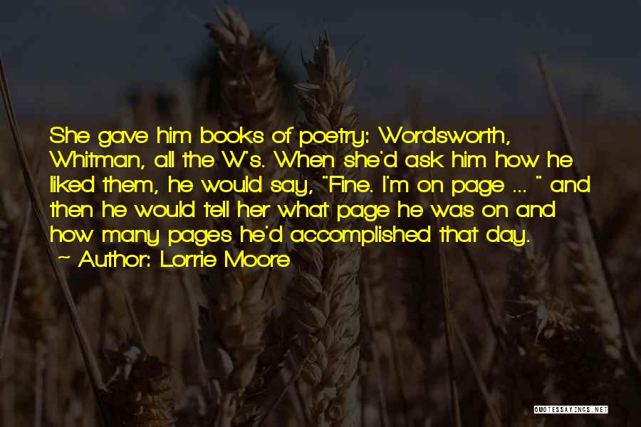 Wordsworth's Quotes By Lorrie Moore