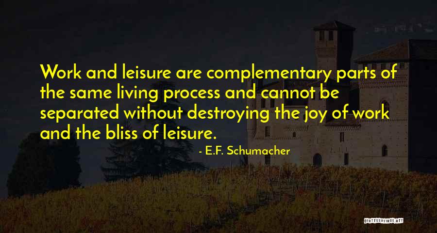 Work And Leisure Quotes By E.F. Schumacher Work And Leisure Quotes By E.F. Schumacher