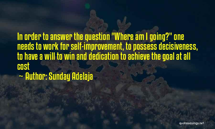 Work And Purpose Quotes By Sunday Adelaja