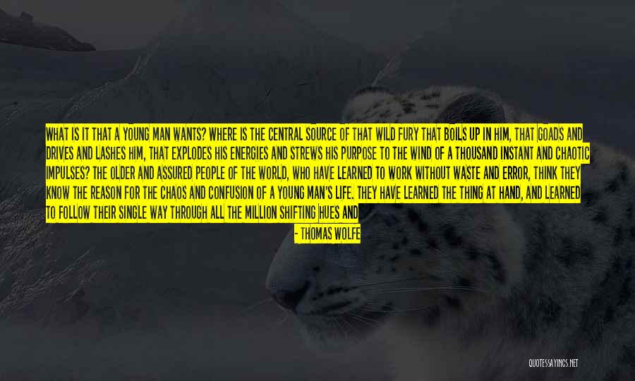 Work And Purpose Quotes By Thomas Wolfe