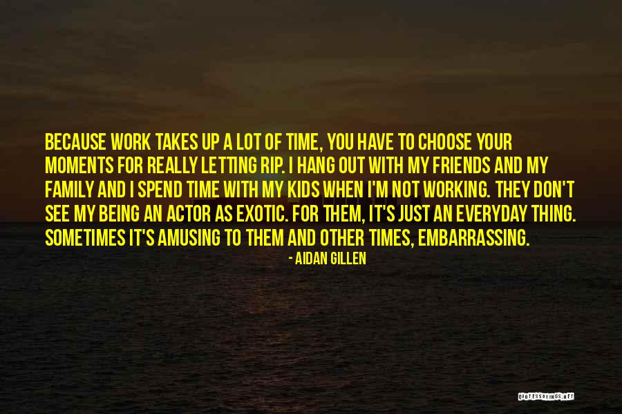Work Being Family Quotes By Aidan Gillen Work Being Family Quotes By Aidan Gillen