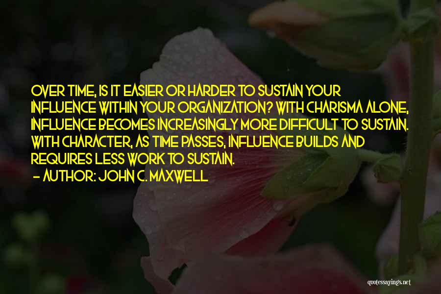 Work Builds Character Quotes By John C. Maxwell
