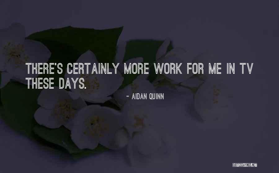 Work Days Quotes By Aidan Quinn Work Days Quotes By Aidan Quinn