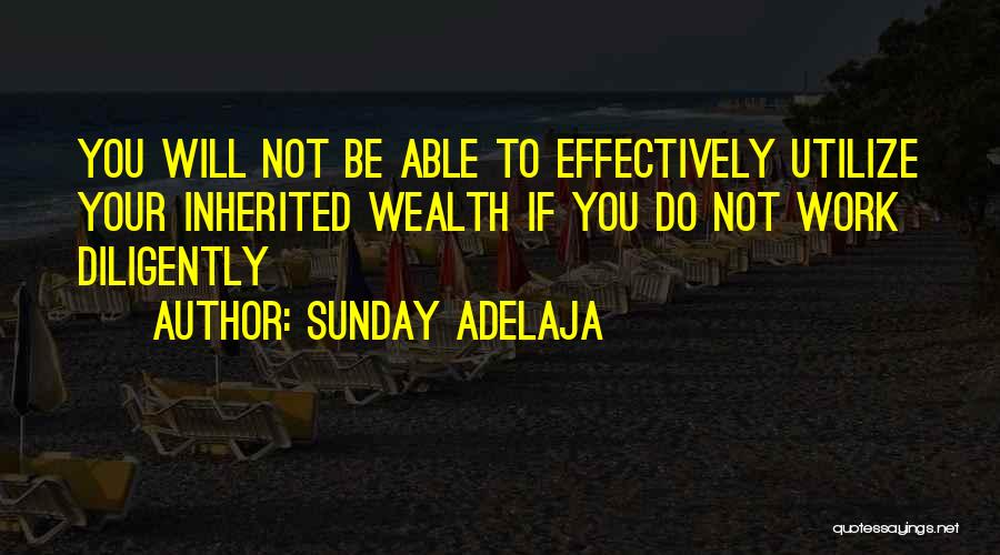 Work Diligently Quotes By Sunday Adelaja