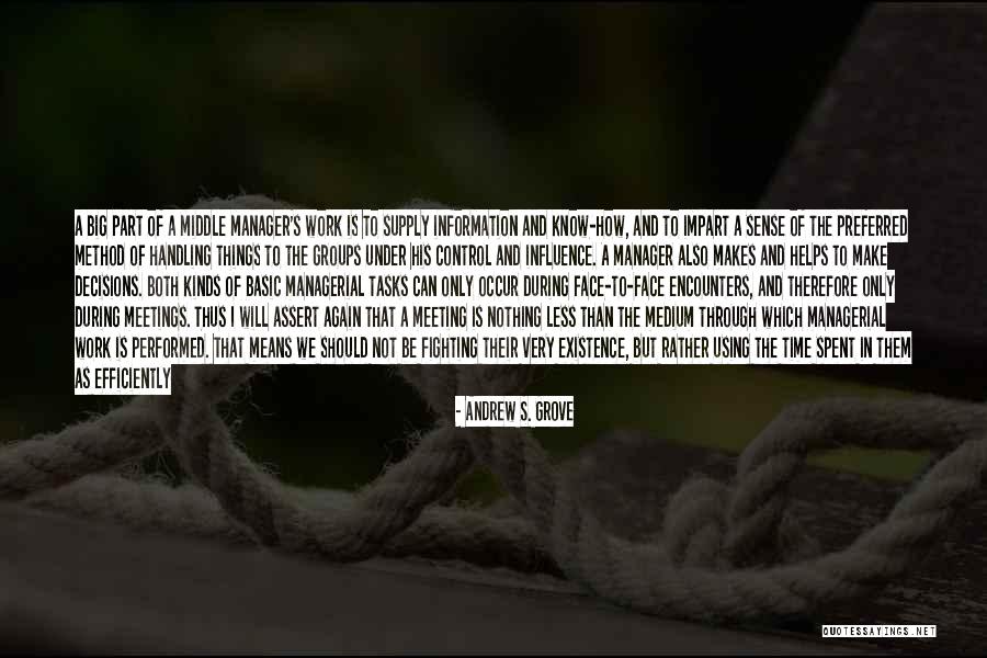 Work Efficiently Quotes By Andrew S. Grove Work Efficiently Quotes By Andrew S. Grove