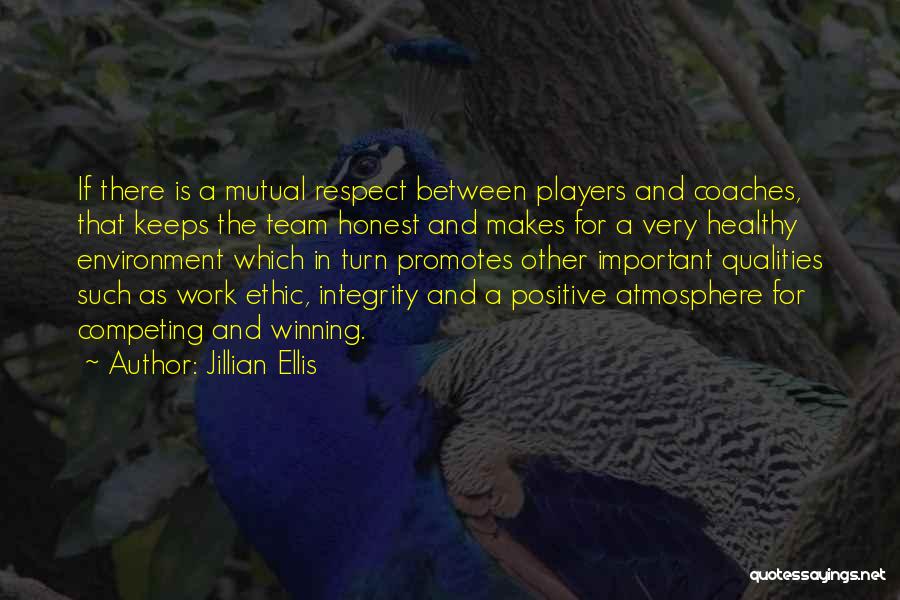 Work Ethic And Integrity Quotes By Jillian Ellis