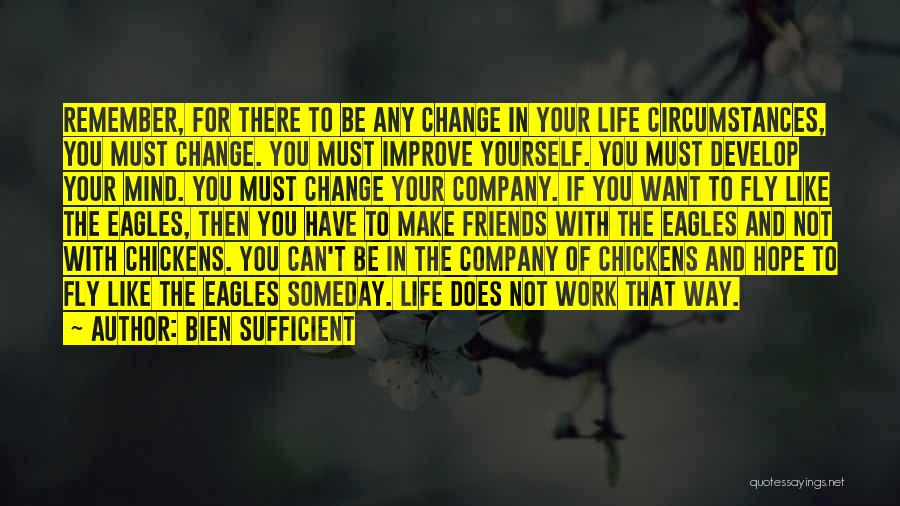 Work For Change Quotes By Bien Sufficient
